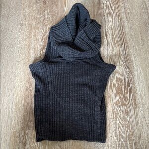Free People Cowl Neck Ribbed Sweater
